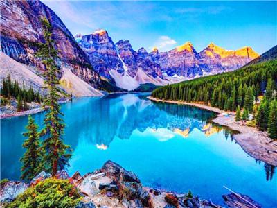 Картина за номерами "Озеро в горах"40 * 50см, крас.-акрил, кисть-3шт. (RA3787)