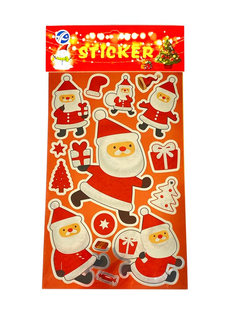 Наліпка новорічна лазерна13 х 24,5см (QS-DD)