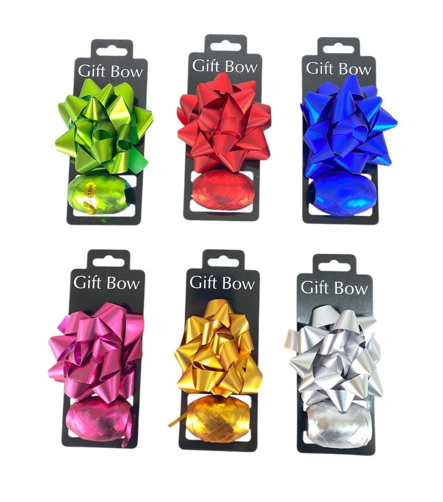 Набір бантик 4" + стрічка 5мм х 10м (10332)