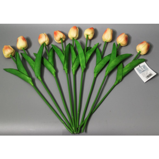 Букет тюльпанів з ефектом живого дотику, 9 бутонів (4 х 4см), рожевий, 34 см Різнокольоровий Marill (C30444-07)