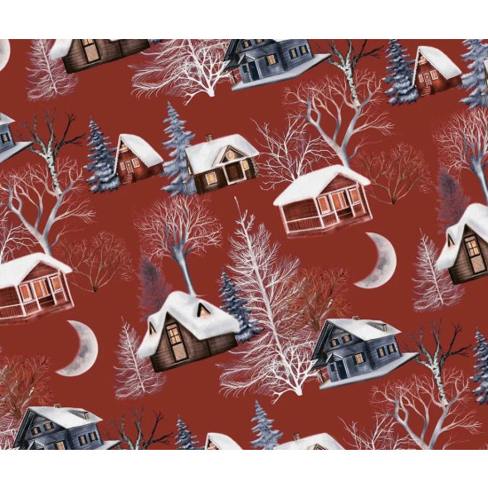 Папір новорічний для пакування подарунків 10 листів - 100 х 70 см 50г (PCZ10070-10-566)