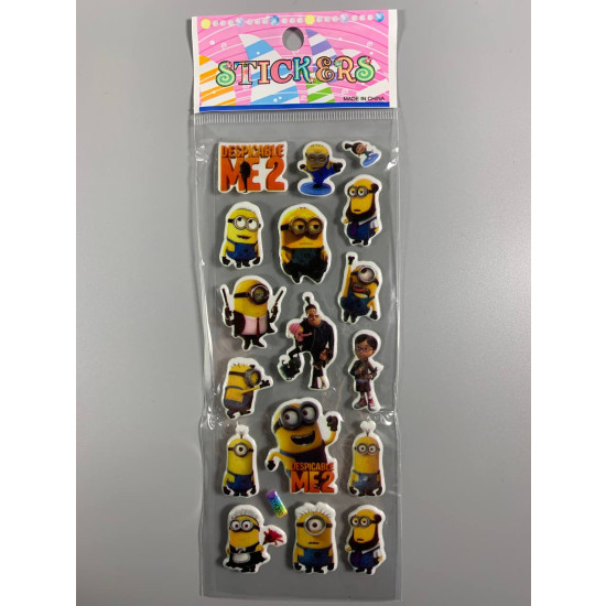 Наклейки 21 х 7см, 20шт/уп Різнокольоровий Unison (XYK-300)