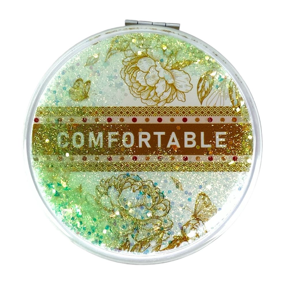 Дзеркало кругле 7см з блискітками, Comfortable (ZT185-2538L)