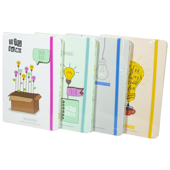 Блокнот на рез. "Лампочки" кольор. торець 14,5 * 21см A5 P80 70g (0439-А5)