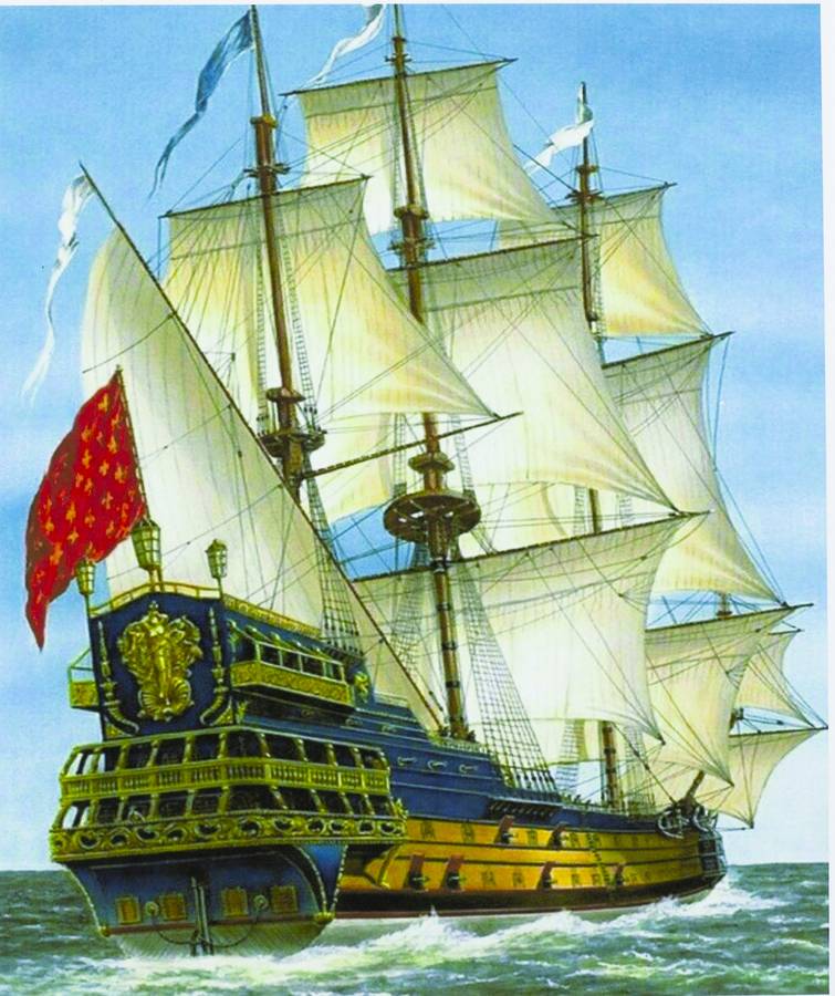 Картина за номерами "Вітрильник Сирена" 40 * 50см, крас.-акрил, кисть-3шт. (3171)