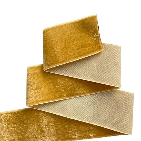 Бархатная лента  4 см (±5мм) х 30 ярдов Коричневый Marill (D00840-   19)