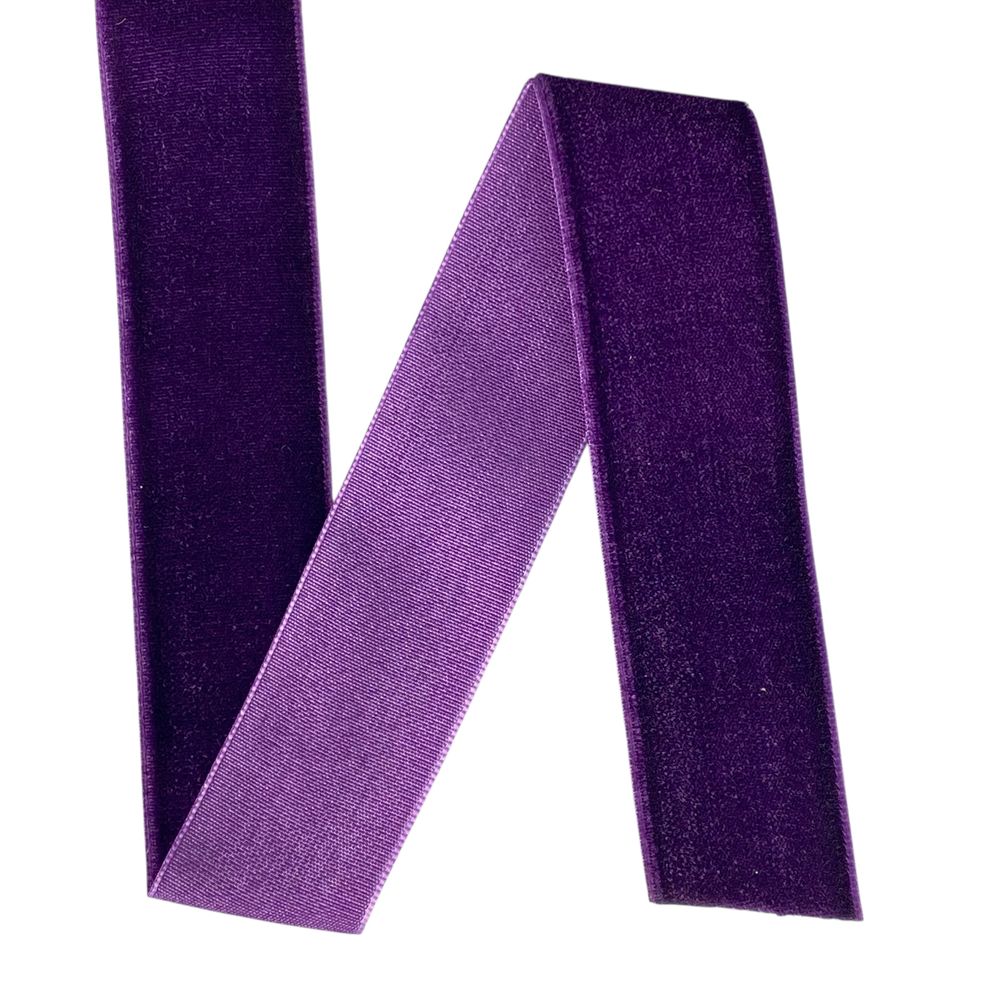 Оксамитова стрічка  2,5 см х 50 ярдів Фіолетовий Marill (D00825- 44)