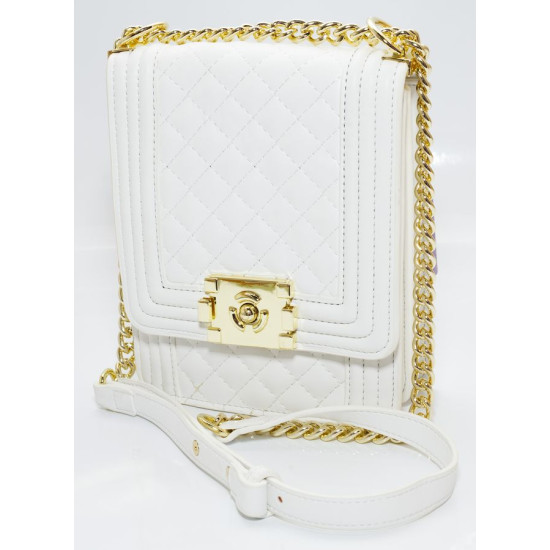 Сумка жіноча біла 20х16 екошкіра (L8113 white)