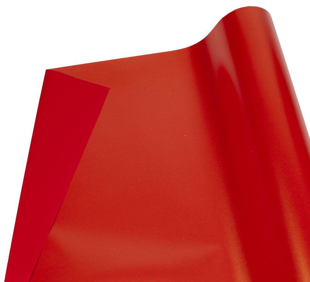 Плівка 0,6х9м, з золотим напиленням для квітів двостороння червона (PTGD-01)