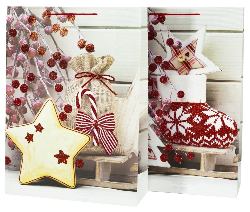 Пакет подарунковий 9489XXL,  новорічний , 72*50*18cm (9489XXL)