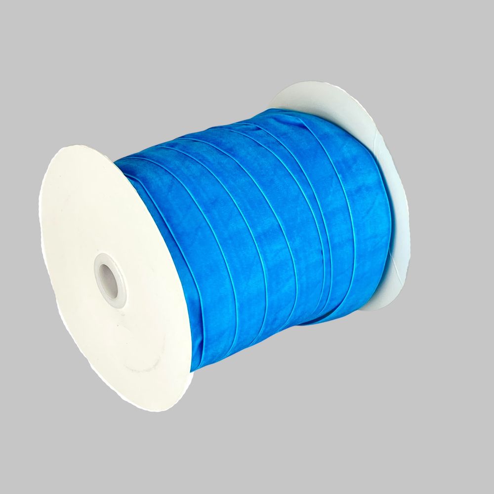 Бархатная лента  2,5 см х 50 ярдов Голубой Marill (D00825- 32)