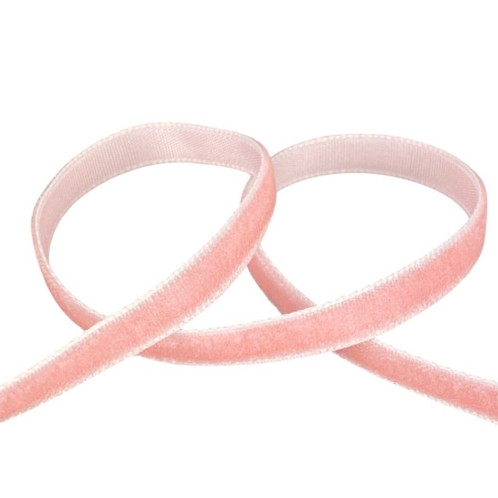 Оксамитова стрічка  0,6 см х 50 ярдів Рожевий Marill (D00806- C 06)