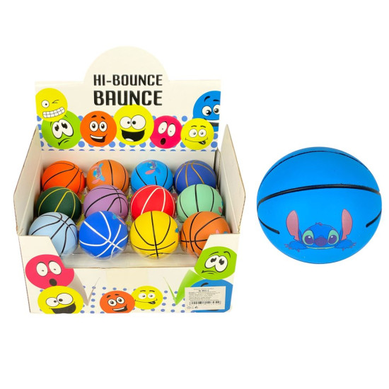 М'яч-стрибунець "Стiч" 6см,  6 кольорів (М-60-5)