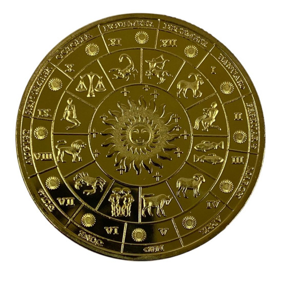 Монета-сувенір із зображенням знаку зодіаку  "Скорпіон", 4см в капсулі (Cs - Scorpio)