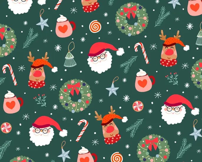 Папір новорічний для пакування подарунків 10 листів - 100 х 70 см 50г (PCZ10070-10-637)