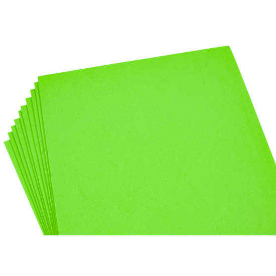 Фоаміран 2мм,  10 аркушів 20х30 - світло-зелений Зелений Unison (8970)