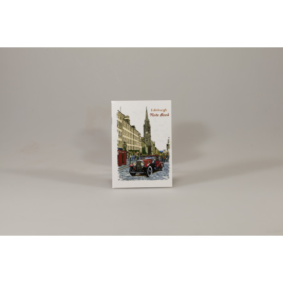 Записна книга А6 на скобі 36 аркушів клітинка, 3 дизайна (ЗК6636К)