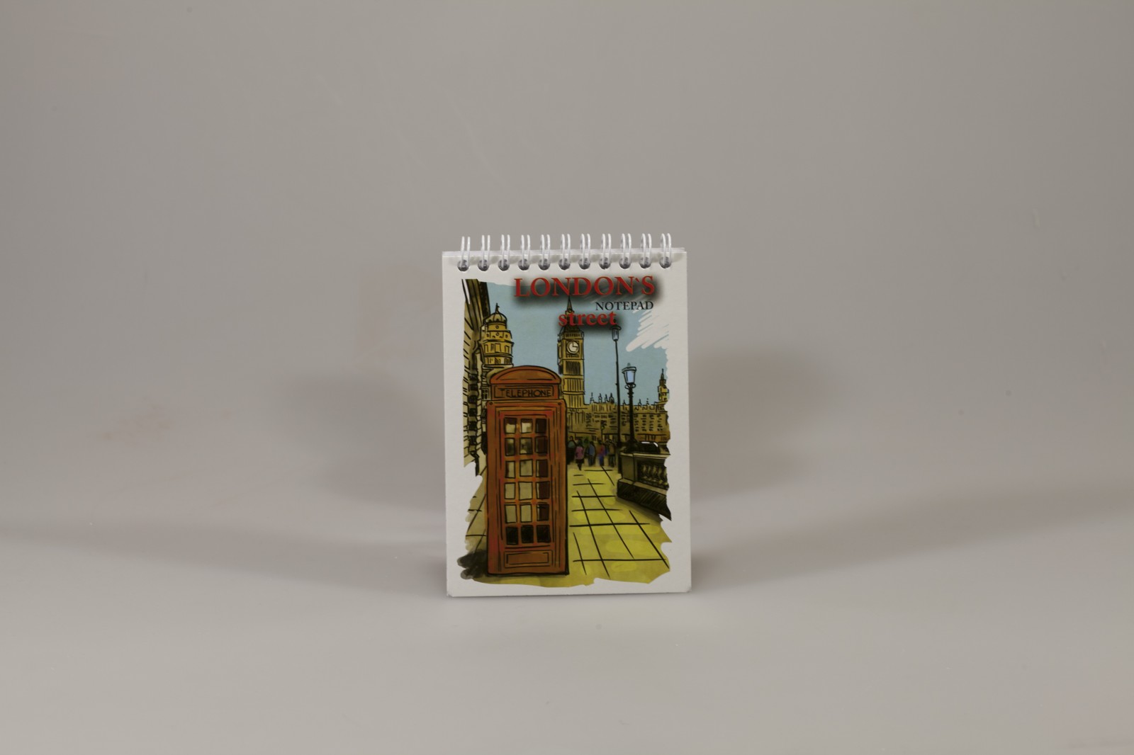 Блокнот А6 на спіралі KRAFT COLOR 80 аркушів клітинка, з перфорацією, KF6280K (KF6280K)