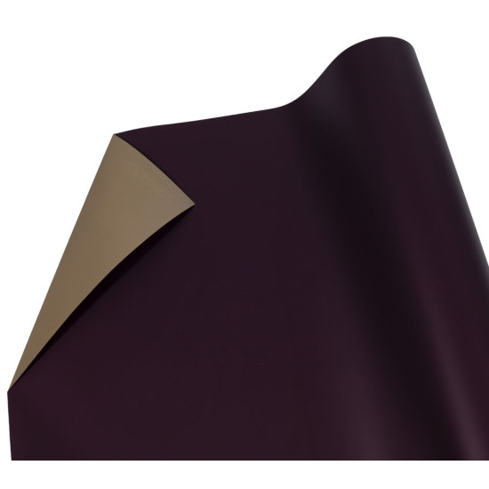 Плівка матова для квітів,  0,6мх9ярд,   двостороння шоколад+какао (P2TD-23)