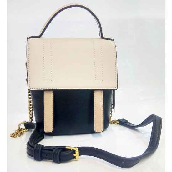 Сумка жіноча чорна 19х16см екошкіра (1771-2 black)