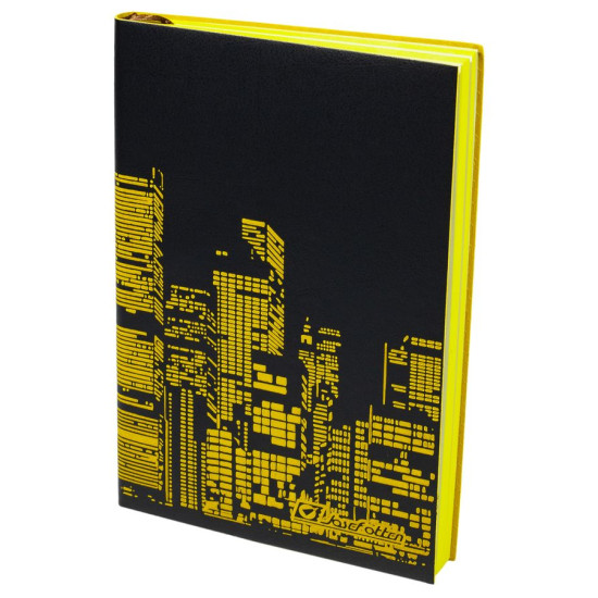 Щоденник недатований клітина "Мегаполіс" А5, м'який, фарб. торець, 160 аркушів, тиснення (6621-А5NK)