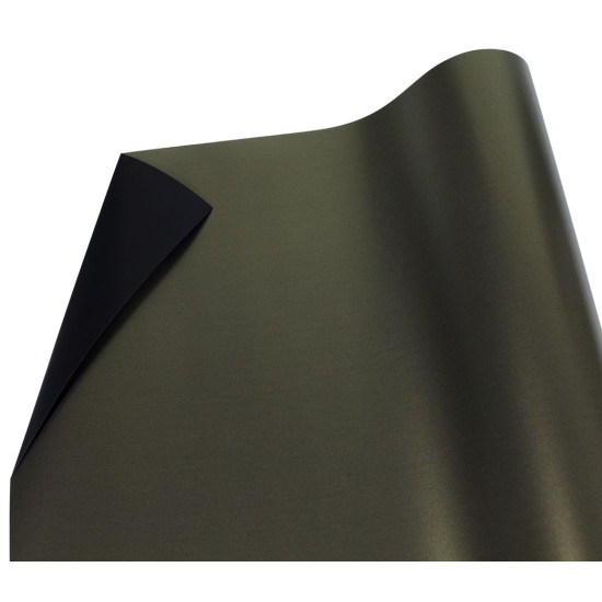 Плівка 0,6х9м, з золотим напиленням для квітів двостороння чорна (PTGD-17)