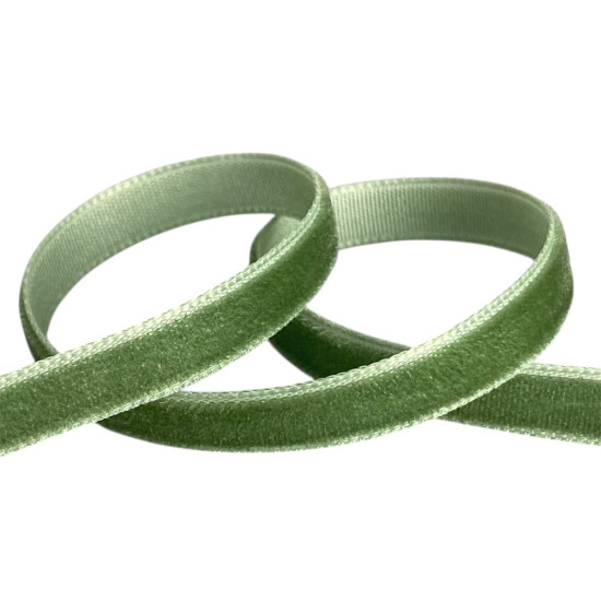 Оксамитова стрічка  0,6 см х  50 ярдів Зелений Marill (D00806- C 41)