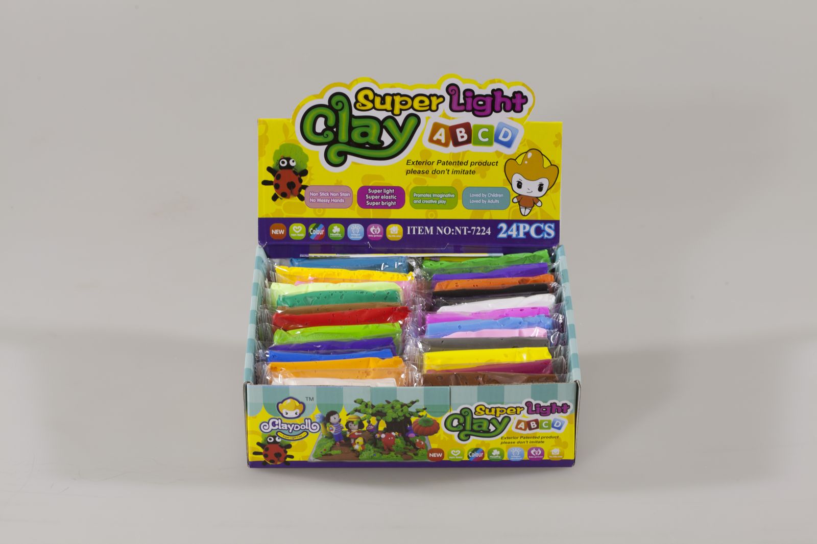 Моделін NT-7224 , 15-20гр., 24 кольору, в пакеті, кольоровий проспект (NT-7224)