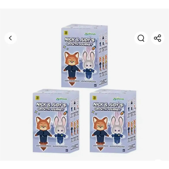 М'яка іграшка-сюрприз Зоотрополіс 2 сезон в коробочці, 16 х 11 х 6см Різнокольоровий MINISO (003-2025)