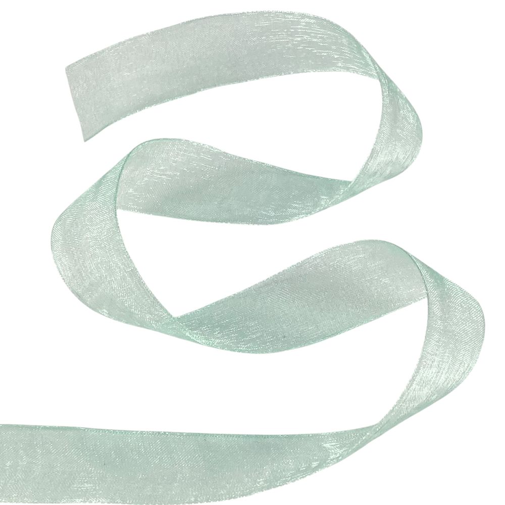 Стрічка з органзи "м'ята" 2,0см х 50 ярдів Зелений Marill (D02020-278)