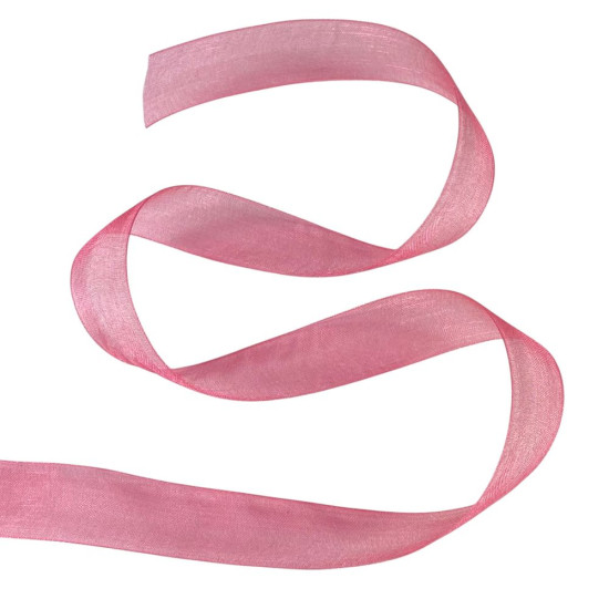 Лента с органзы "чайная роза"2,0 см х  50 ярдов Красный Marill (D02020-260)