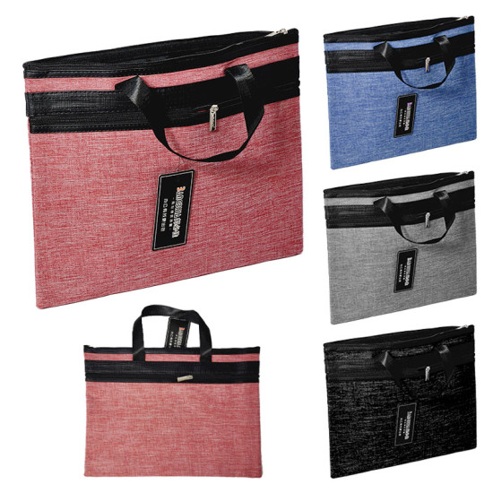 Портфель тканевый, на замочке, 36 х 30см (J8638 37-26)