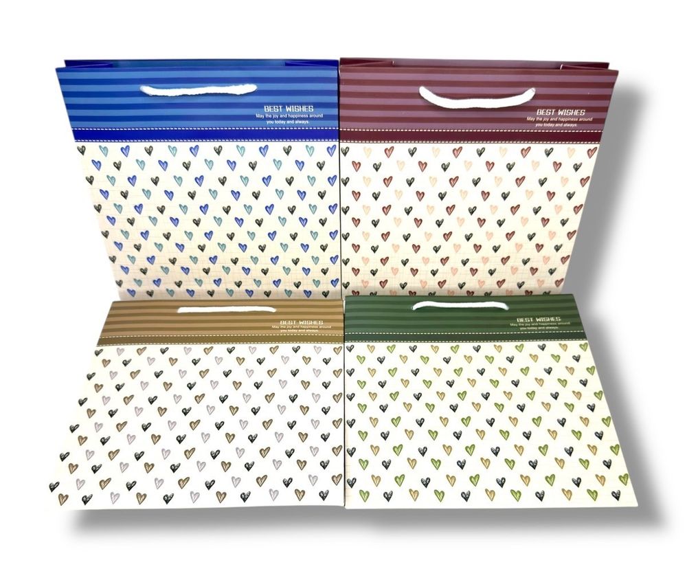 Пакет подарунковий 210гр, 20 x 20 x8cm (12шт/уп) (ZY-1706B)