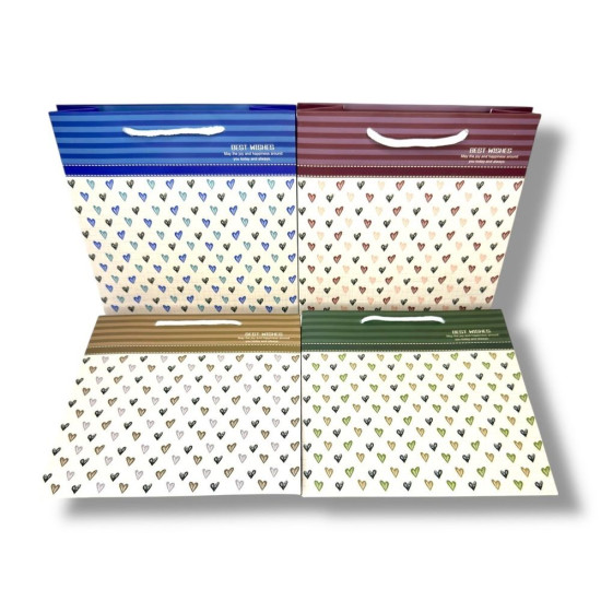 Пакет подарунковий 210гр, 20 x 20 x8cm (12шт/уп) (ZY-1706B)