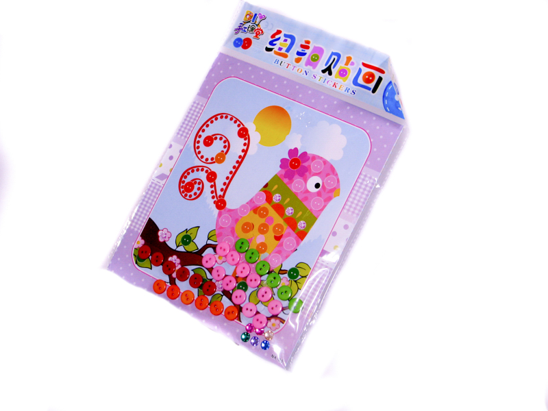 Набір NK-01-12 творчості, аплікація з гудзиками 22х19.3см. 12 дизайнів (NK)