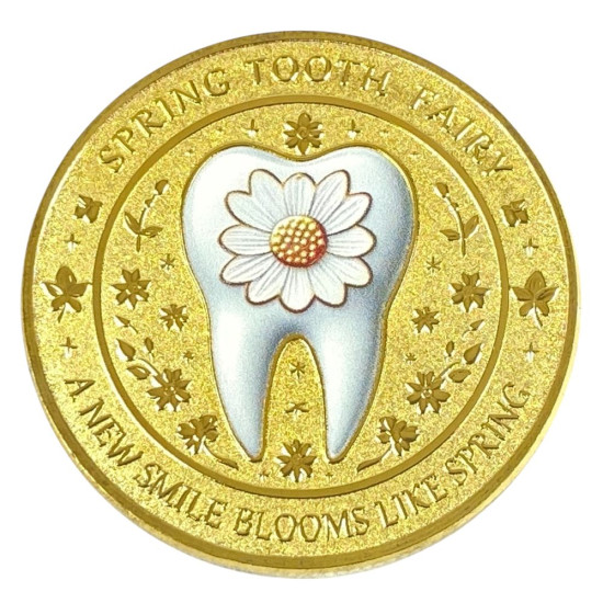 Монета-сувенир "Зубная фея", 4см в капсуле (Cs - 1022)