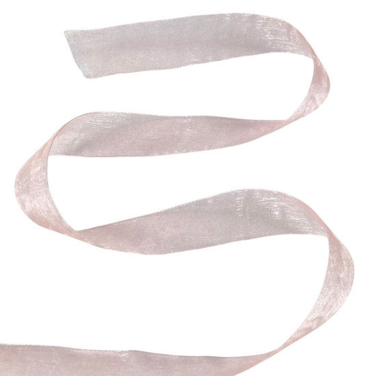 Лента с органзы персиковая 2,0 см х  50 ярдов Marill (D02020-1022)