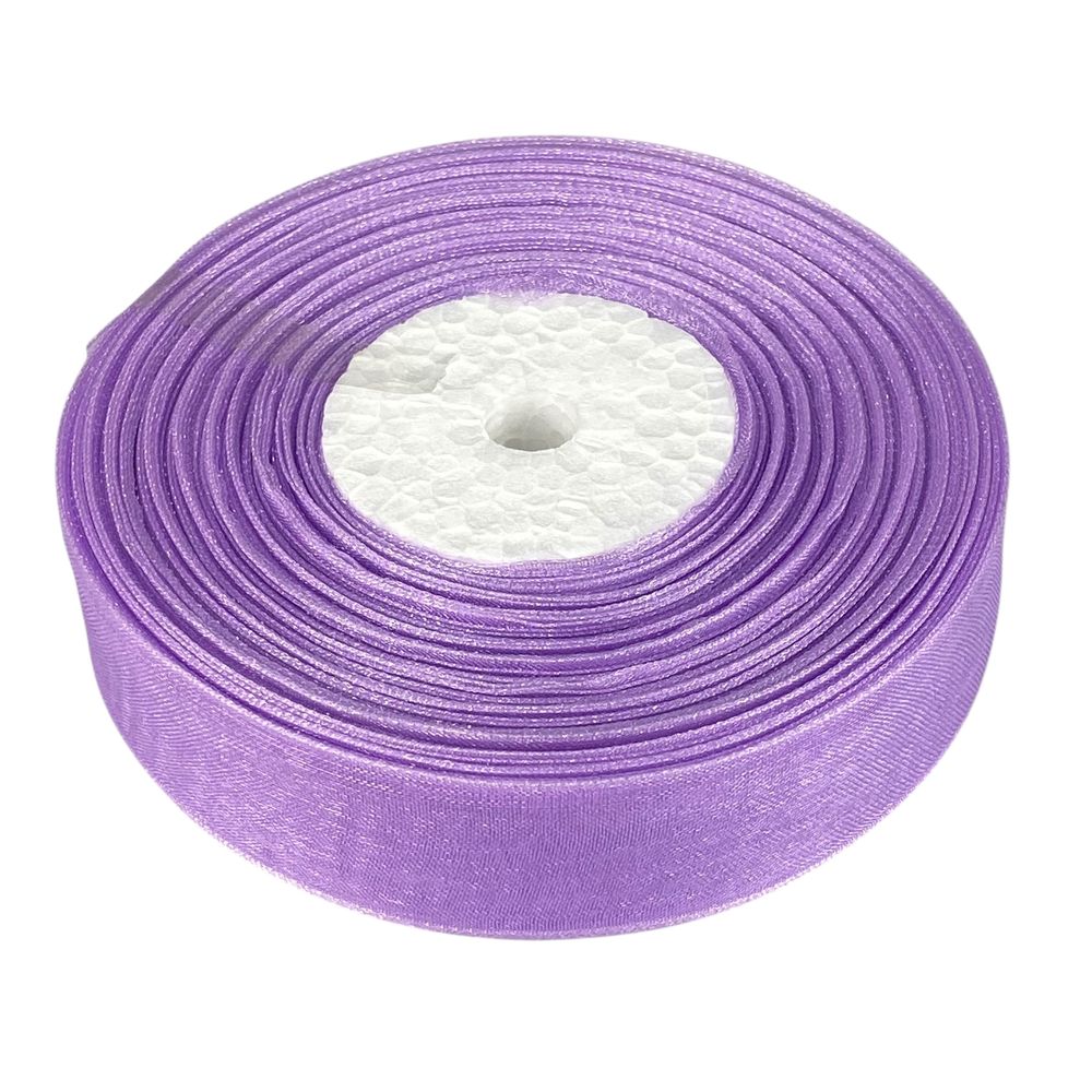 Лента с органзы  2,0 сиреневая см х  50 ярдов Фиолетовый Marill (D02020-021)