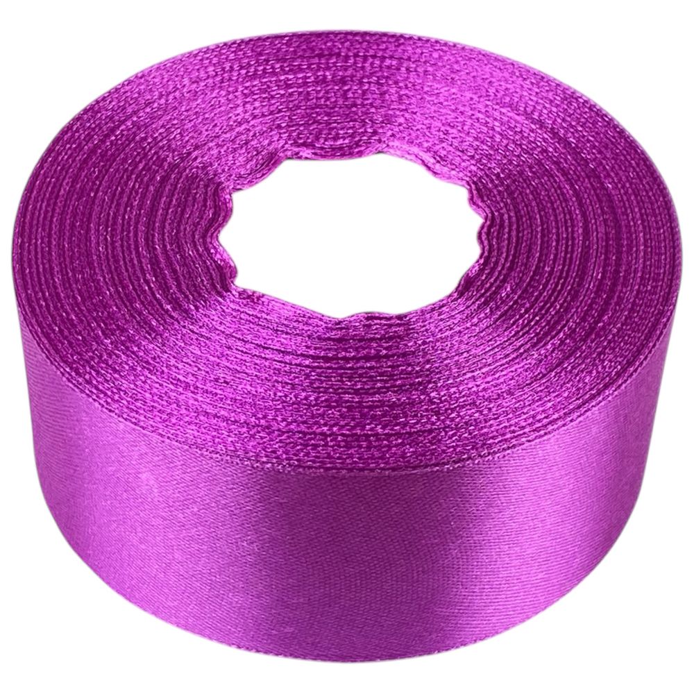 Атласна стрічкам 4см (±5мм) x 33м Фіолетовий Marill (LA4033-143)