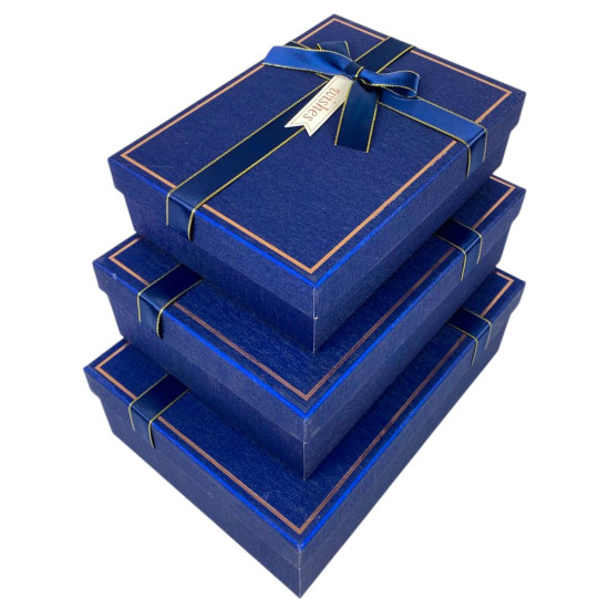 Коробка подарочная с бантиком, набор-3шт (10331-46L)