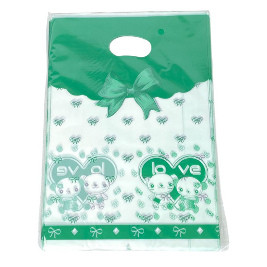 Подарочные пакеты, полиэтиленовые 20 х 25см, 24шт/уп (10700-14)