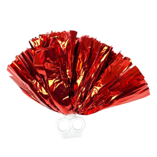 Помпоны для танцев и чирлидинга на кольцах, красные (0815-200   red)