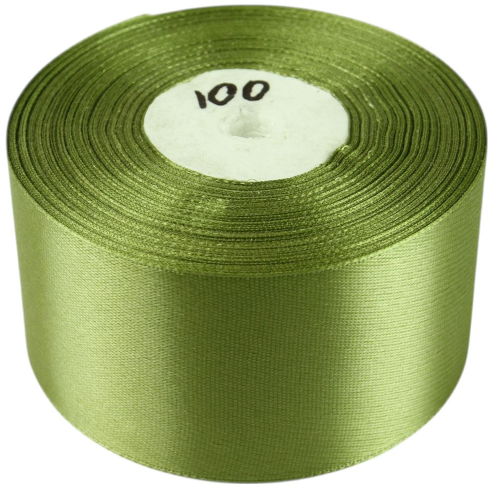 Атласна стрічка 5см (±5мм) x 33м Зелений Marill (LA5033-100)