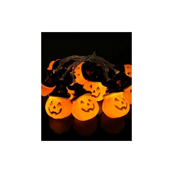 Гірлянда фігурки  20 LED ХЕЛОУІН- КАПЕЛЮХ  7м  теплий білий (1698-38)