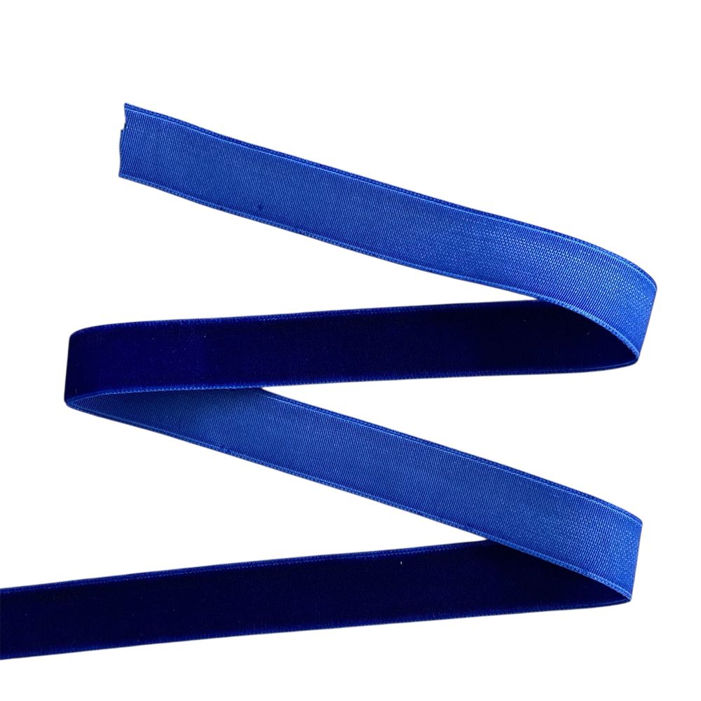 Бархатная лента  1,5см х 50 ярдов Синий Marill (D00815- 47)