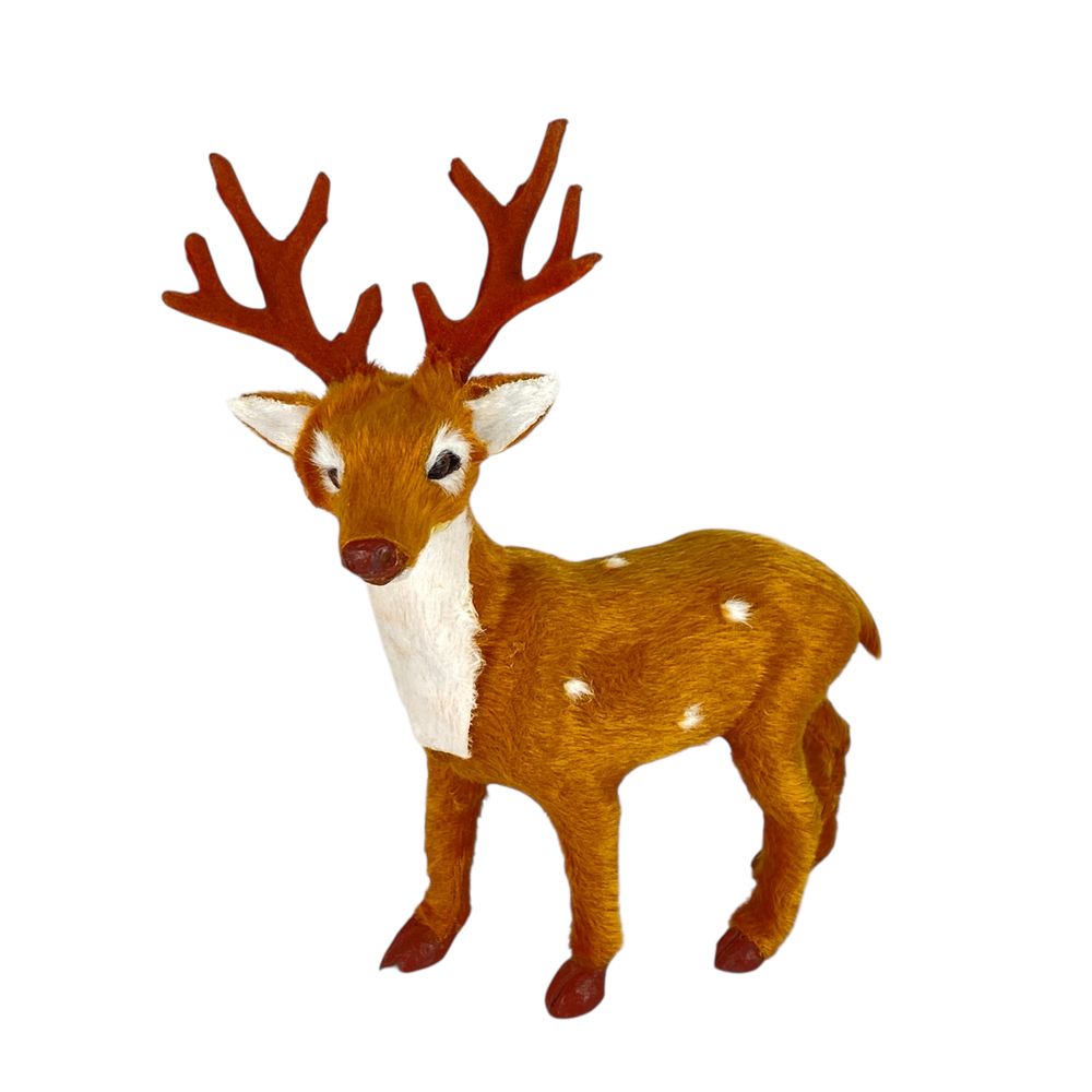 Новорічний cувенір Олень коричневий 20 х 18см (L00636)