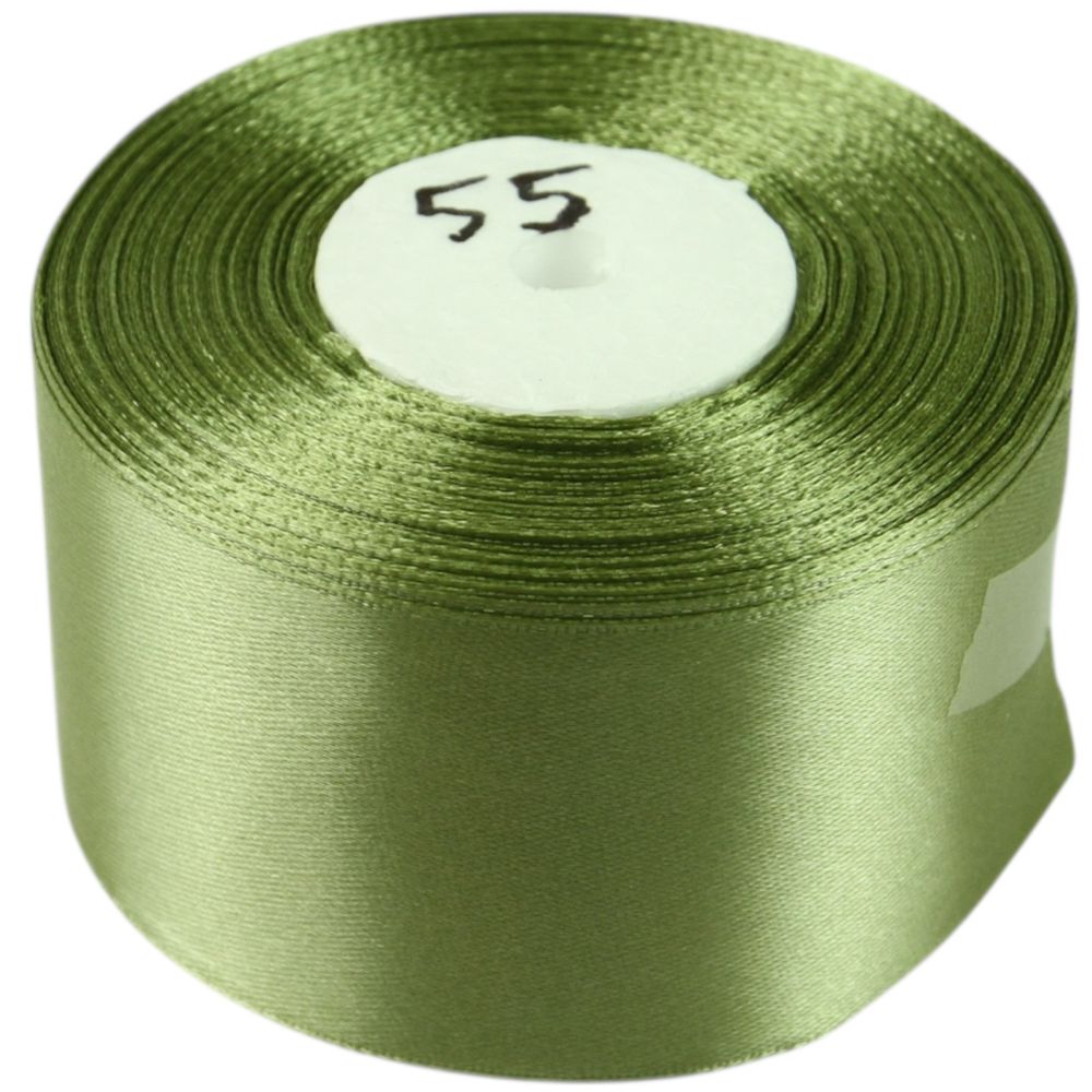 Атласна стрічка 5см (±5мм) x 33м Зелений Marill (LA5033-55)