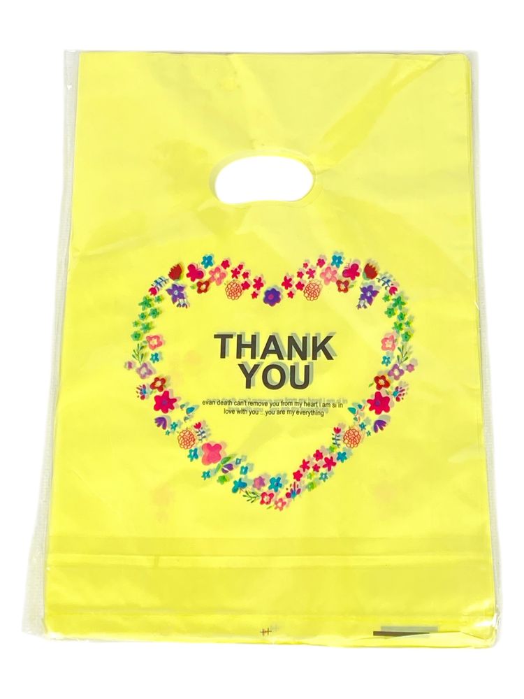 Подарочные пакеты, полиэтиленовые 20 х 30см, 24шт/уп Желтый Unison (10701-8)