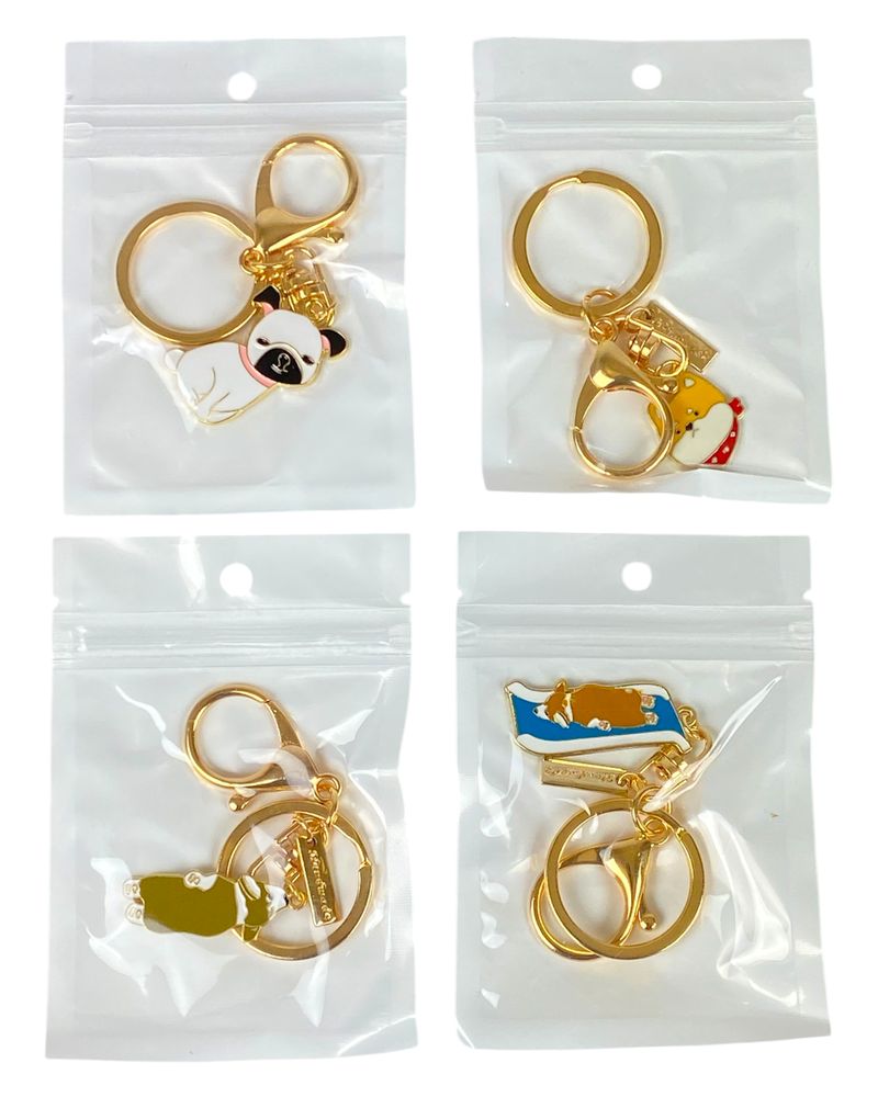 Брелок металевий  "Собачка" 7см, 4 види (678-7)