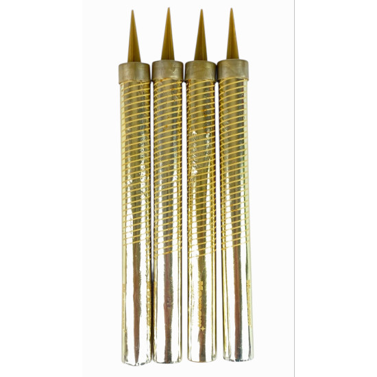 Набор свечей -4 шт  -17,5см, для торта "Холодный фонтан" (60секунд) (MF-002 gold)